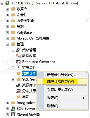 维护计划向导