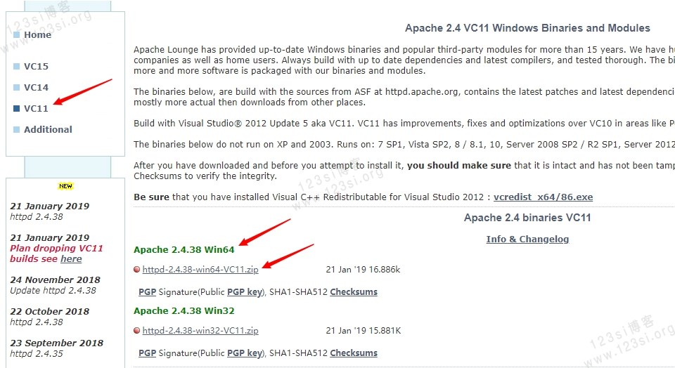 Apache 2.4.38 Win64