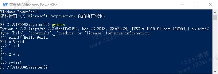 使用 PowerShell