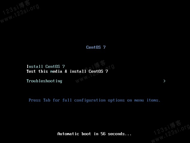 CentOS 的主引导界面