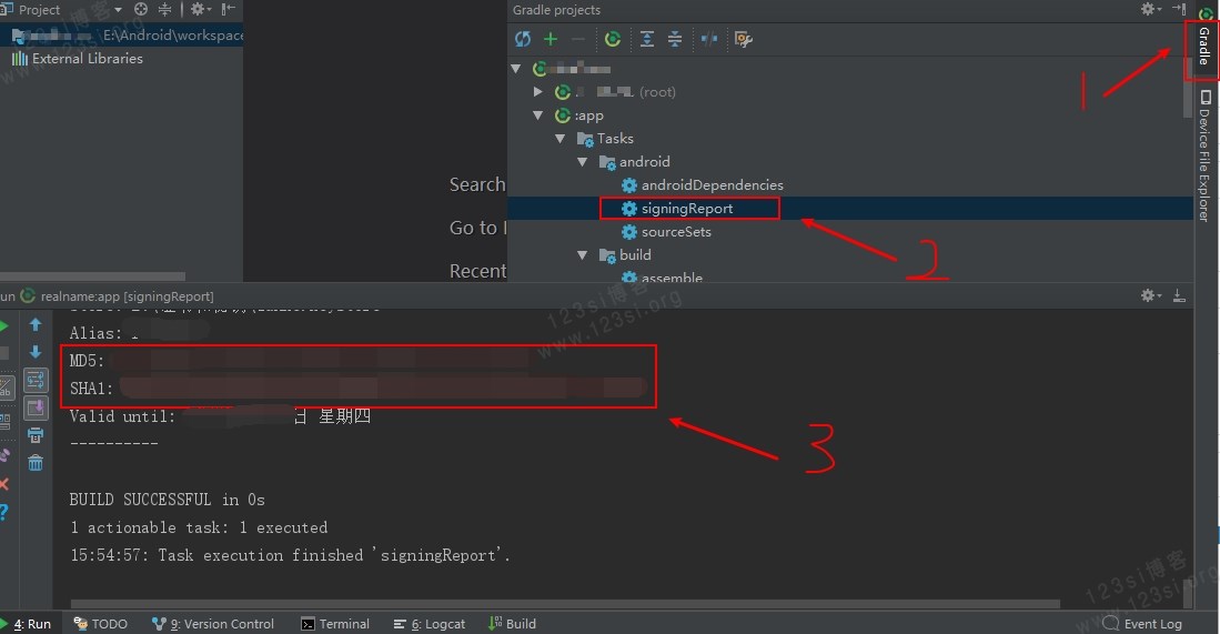 gradle 获取 MD5 和 SHA1